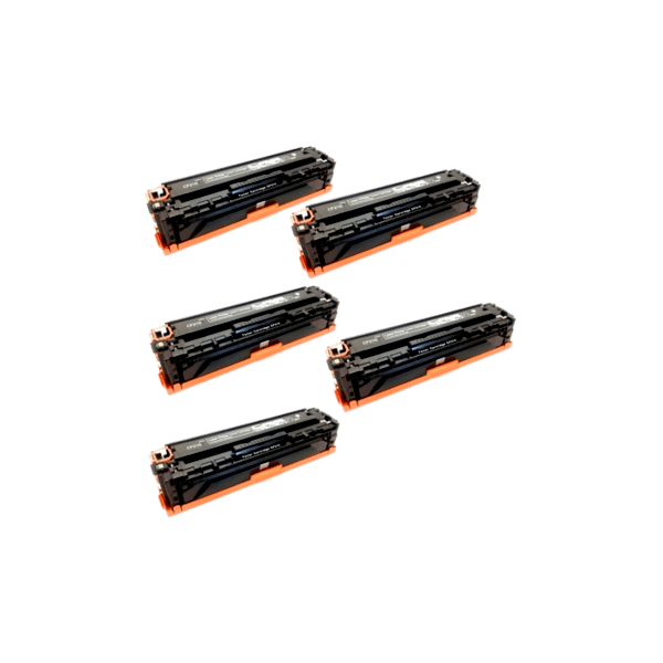 Compatible HP 131X Black Toner Cartridge High Yield CF210X 5 PACK