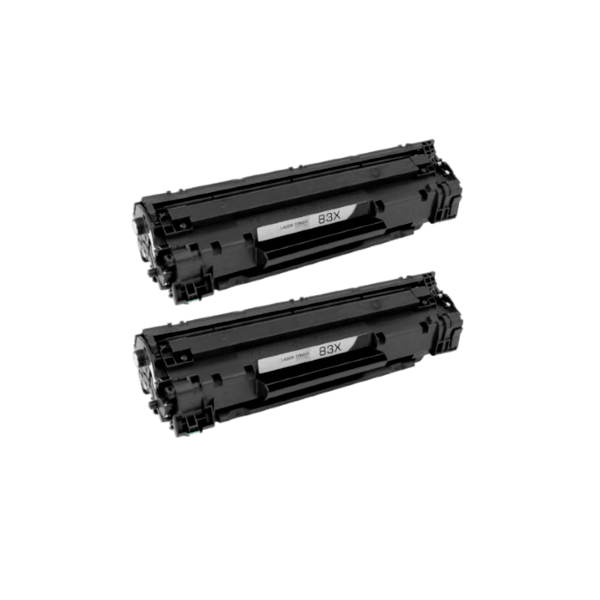 Compatible HP 83X Toner High Yield CF283X 2 PACK