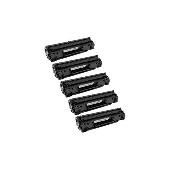 Compatible HP 83X Toner High Yield CF283X 5 PACK