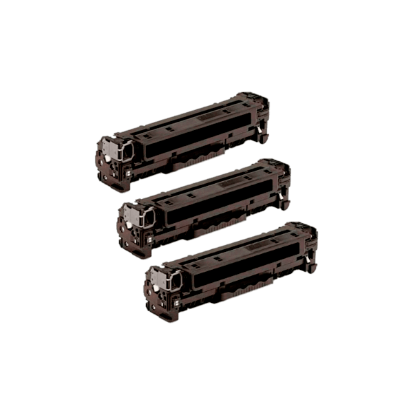 Compatible HP 312X Black Toner Cartridge High Yield CF380X 3 PACK