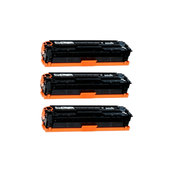 Compatible HP 201X Black Toner High Yield CF400X 3 PACK