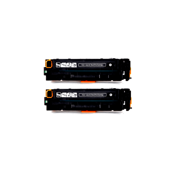 Compatible HP 410X Black Toner Cartridge High Yield CF410X 2 PACK