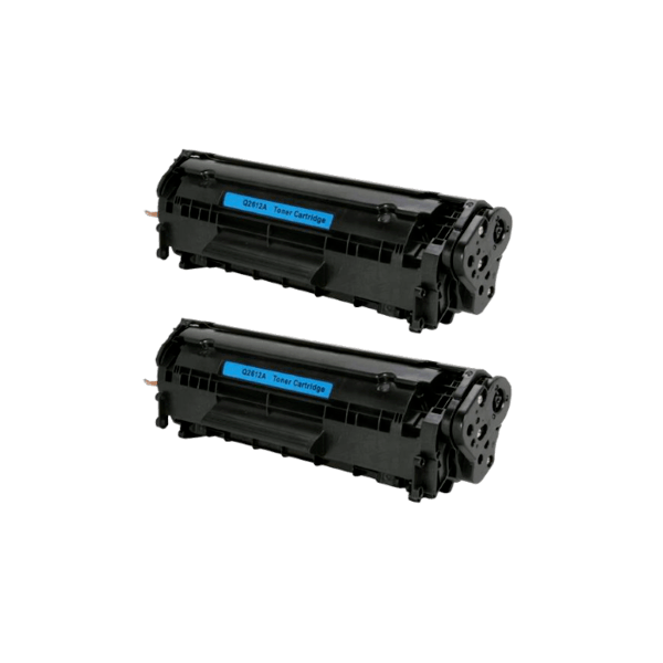 Compatible HP 12A Toner Cartridge 2 PACK Q2612A