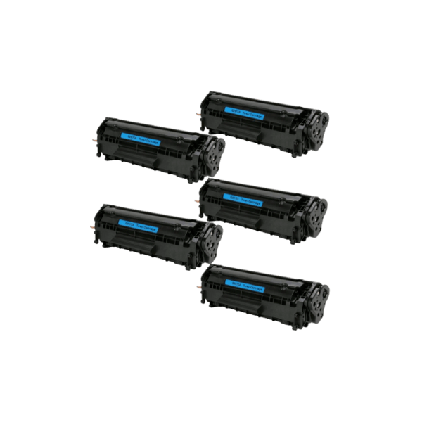 Compatible HP 12A Toner Cartridge 5 PACK Q2612A