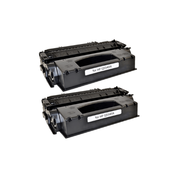 Compatible HP 49X Toner Cartridge Q5949X 2 PACK