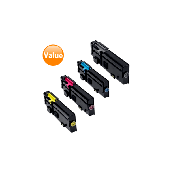 Compatible Dell C2660 C2665 Toner Value Pack High Yield