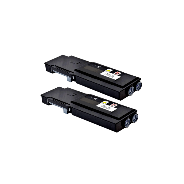 Compatible Dell C3760dn C3765dnf Black Toner High Yield 2 PACK