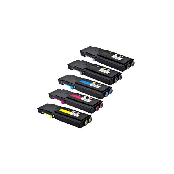 Compatible Dell C3760dn C3765dnf Toner Value Pack High Yield PLUS EXTRA BLACK