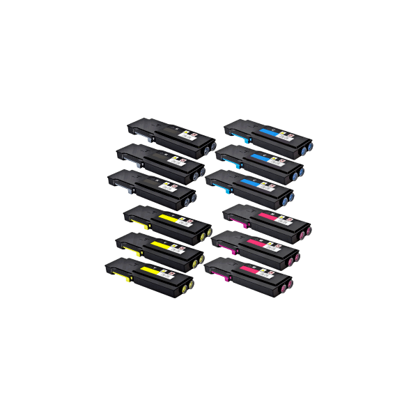 Compatible Dell C3760dn C3765dnf Toner Triple Value Pack High Yield