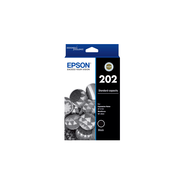 Genuine Epson 202 Black Ink