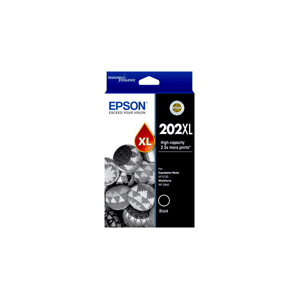 Genuine Epson 202XL Black Ink High Yield