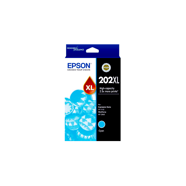 Genuine Epson 202XL Cyan Ink High Yield