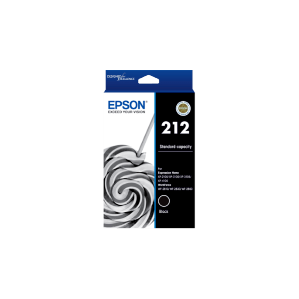 Genuine Epson 212 Black Ink