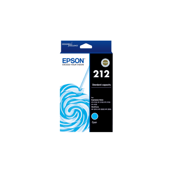 Genuine Epson 212 Cyan Ink