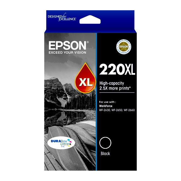 Genuine Epson 220XL Black Ink