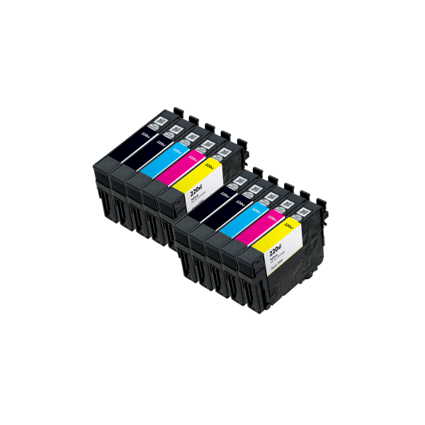 Compatible Epson 220XL Ink Double Value Pack PLUS 2 EXTRA BLACKS