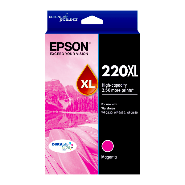 Genuine Epson 220XL Magenta Ink