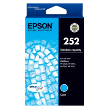 Genuine Epson 252 Cyan Ink Cartridge