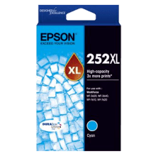 Genuine Epson 252XL Cyan Ink Cartridge High Yield