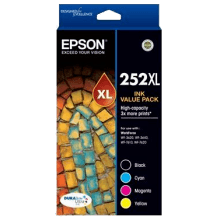 Genuine Epson 252XL Ink Cartridge Value Pack High Yield