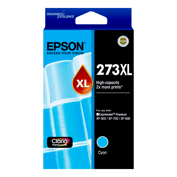 Genuine Epson 273XL Cyan Ink High Yield