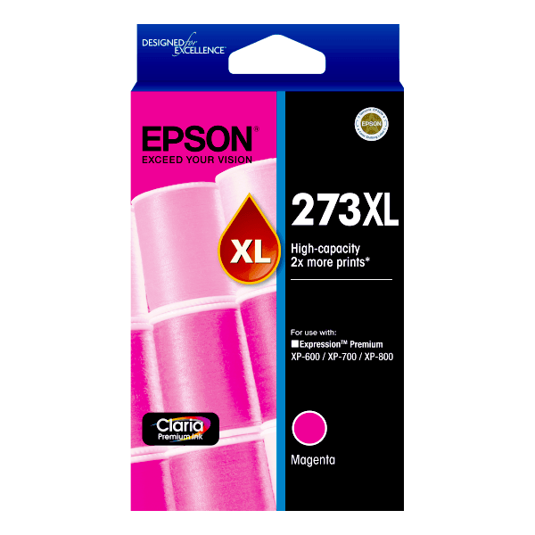 Genuine Epson 273XL Magenta Ink High Yield