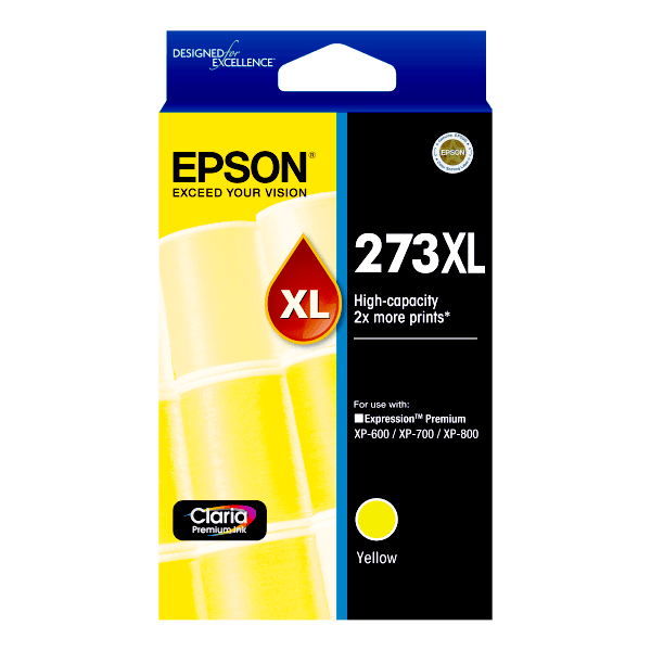 Genuine Epson 273XL Yellow Ink High Yield