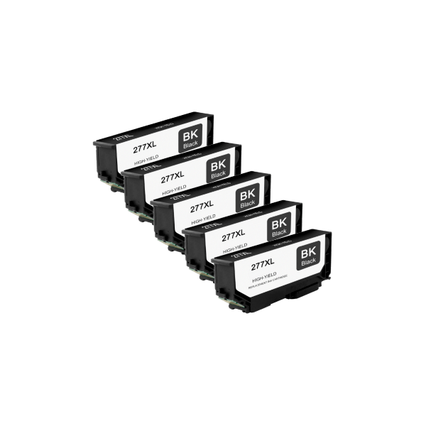 Compatible Epson 277XL Black Ink High Yield 5 PACK