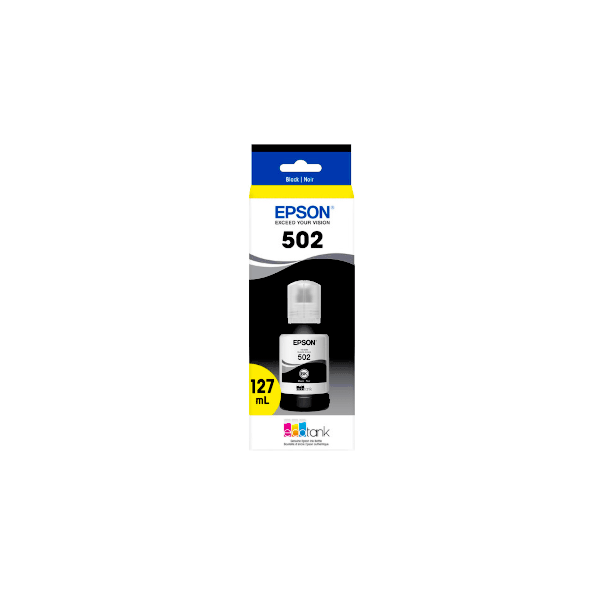 Genuine Epson T502 EcoTank Black Ink Bottle