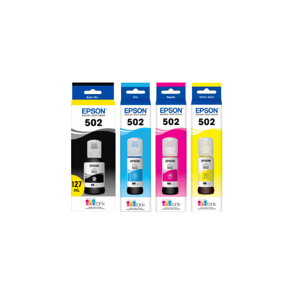 Genuine Epson T502 EcoTank Ink Bottle Value Pack