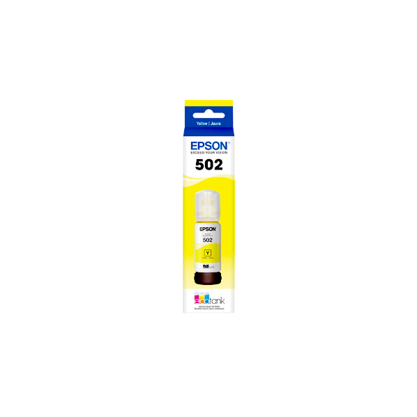 Genuine Epson T502 EcoTank Yellow Ink Bottle