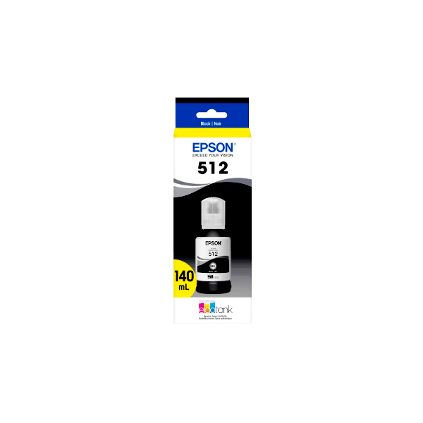 Genuine Epson T512 EcoTank Black Ink Bottle