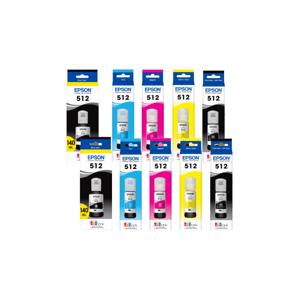 Genuine Epson T512 EcoTank Ink Bottle Double Value Pack