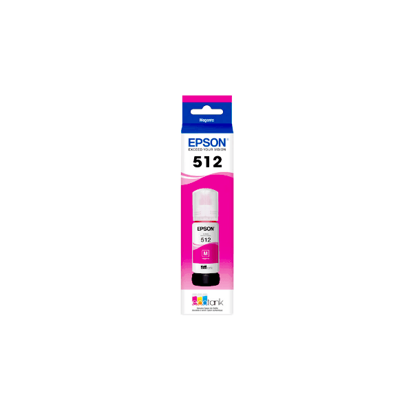 Genuine Epson T512 EcoTank Magenta Ink Bottle