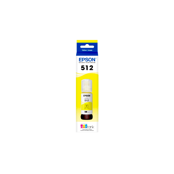 Genuine Epson T512 EcoTank Yellow Ink Bottle