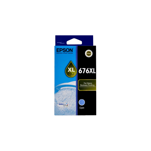 Genuine Epson 676XL Cyan Ink