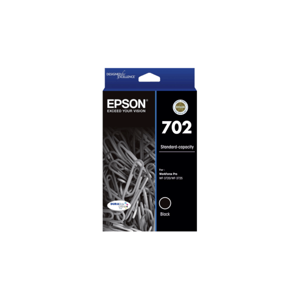 Genuine Epson 702 Black Ink Cartridge