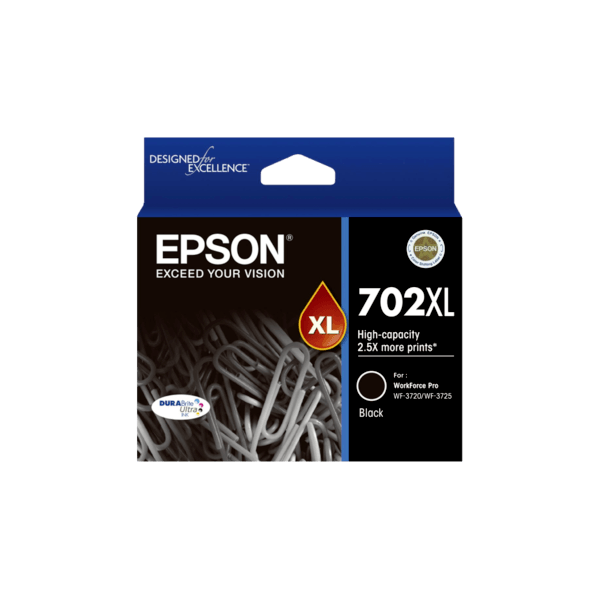 Genuine Epson 702XL Black Ink Cartridge