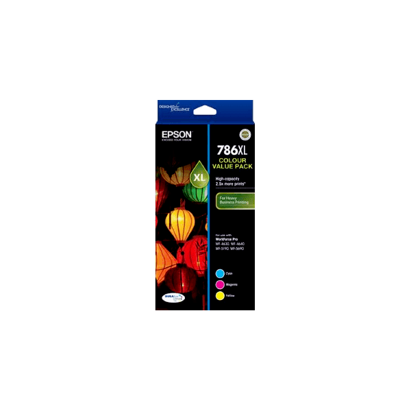 Genuine Epson 786XL Colour Value Pack High Yield