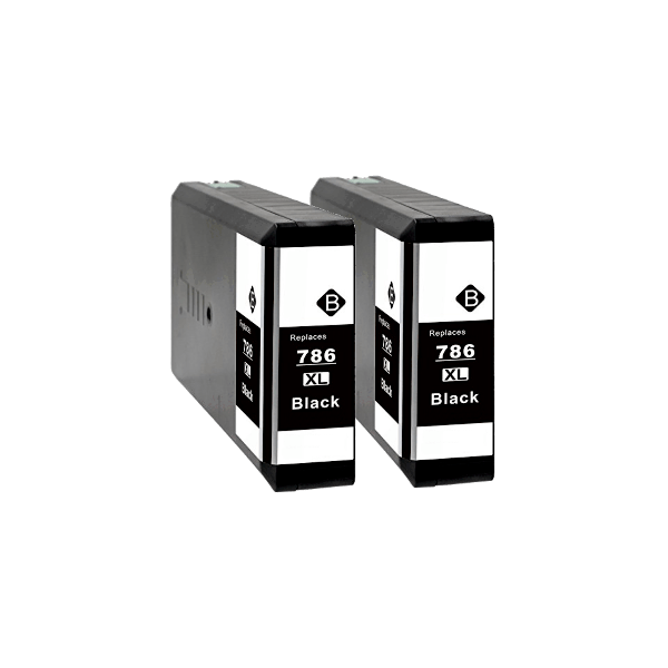 Compatible Epson 786XL Black Ink High Yield 2 PACK