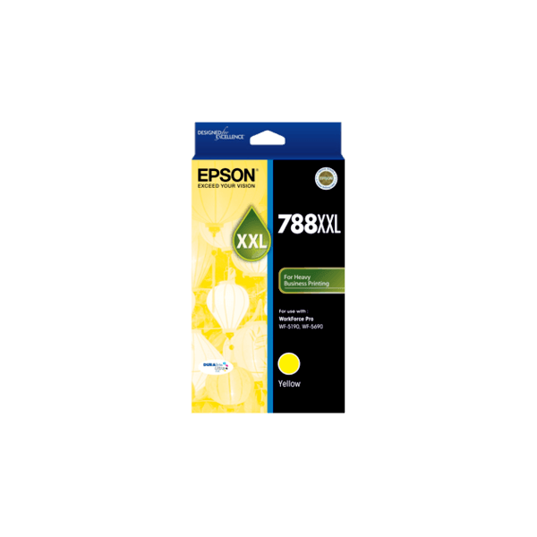 Genuine Epson 788XXL Yellow Ink Cartridge