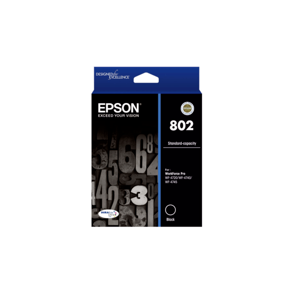 Genuine Epson 802 Black Ink Cartridge