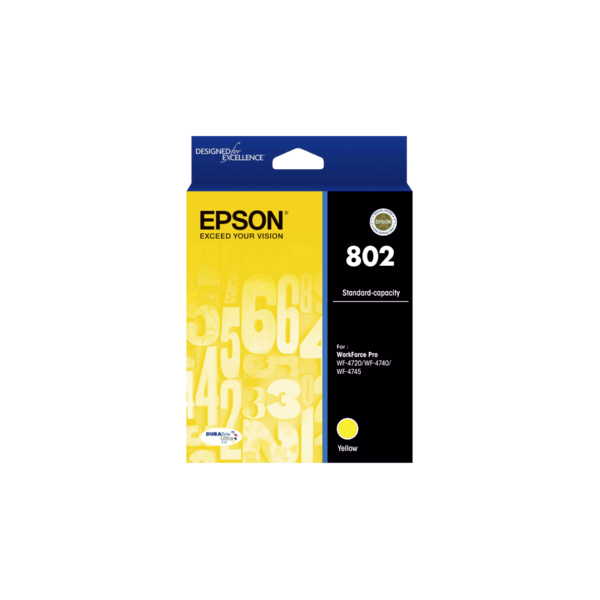 Genuine Epson 802 Yellow Ink Cartridge