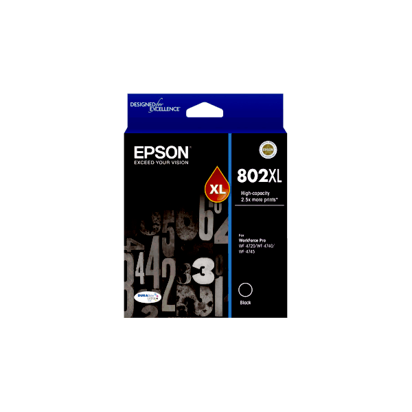 Genuine Epson 802XL Black Ink Cartridge