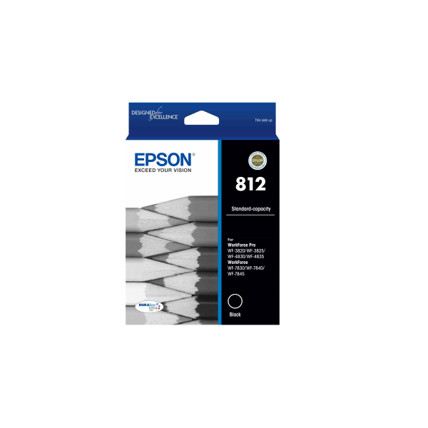 Genuine Epson 812 Black Ink Cartridge