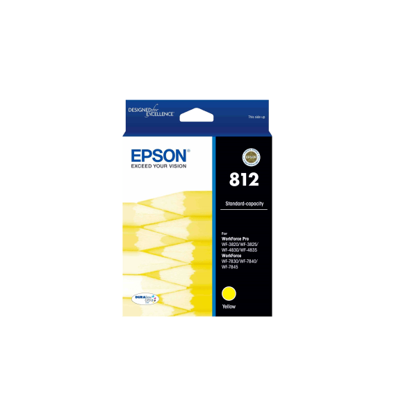 Genuine Epson 812 Yellow Ink Cartridge