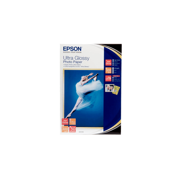 Epson 4" x 6" Ultra Glossy Photo Paper 50 Sheet Pack S041943