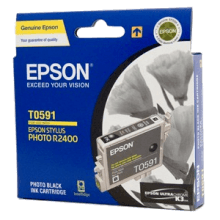 Genuine Epson T0591 Black Ink Cartridge