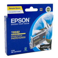 Genuine Epson T0592 Cyan Ink Cartridge