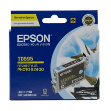 Genuine Epson T0595 Light Cyan Ink Cartridge